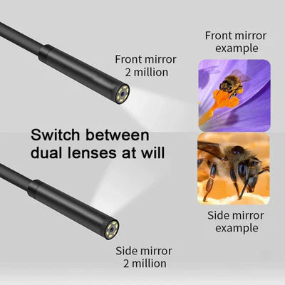 3 In 1 Endoscope Camera (3.5 Metre)Type-C With 6 LEDs, HD Mini Inspection Tool