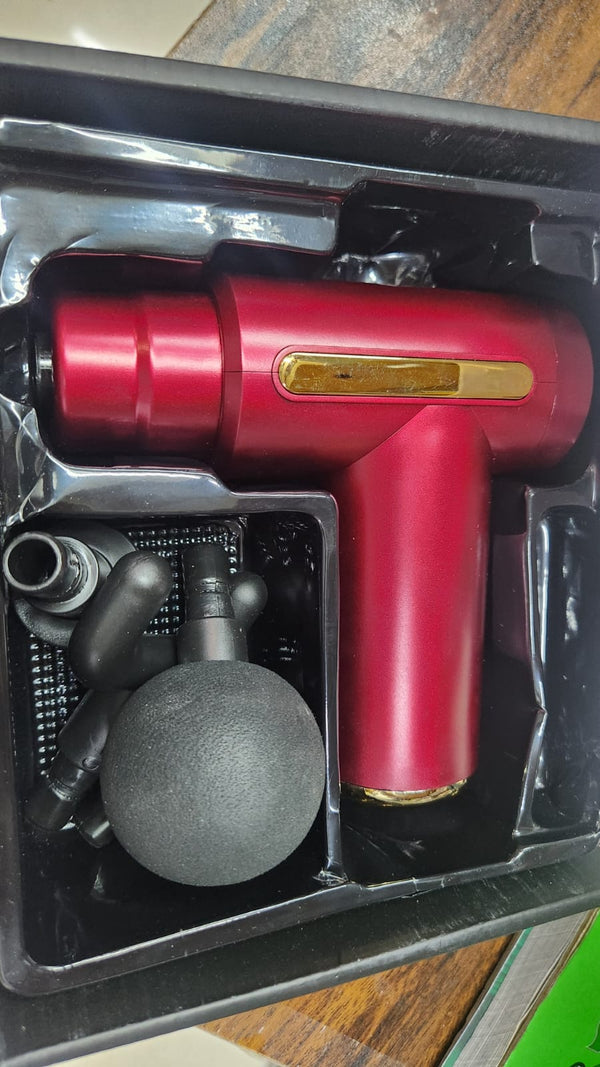 4-in-1 Deep Tissue Massage Gun 💆‍♂️ | Powerful Percussion Massager with 4 Specialized Heads | Handheld Electric Body Therapy for Pain Relief, Stress Relief & Muscle Recovery